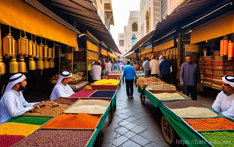 바레인의 석유 박물관 - The interior of the Bahrain Oil Museum, displaying an authentic vintage oil derrick and drilling equ...