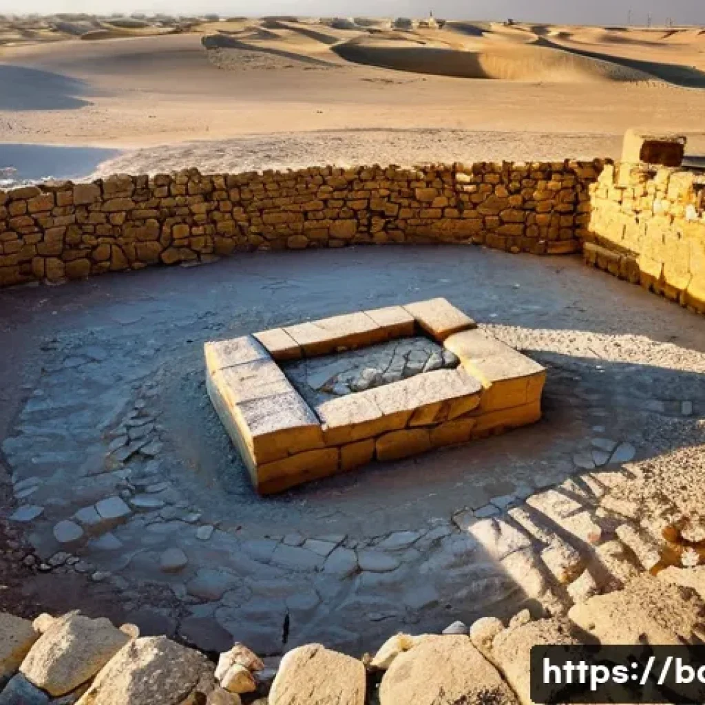 바레인의 고대 유물 - **Image Prompt 1: Discovery of Ancient Christian Church in Bahrain**
An archaeological excavatio...